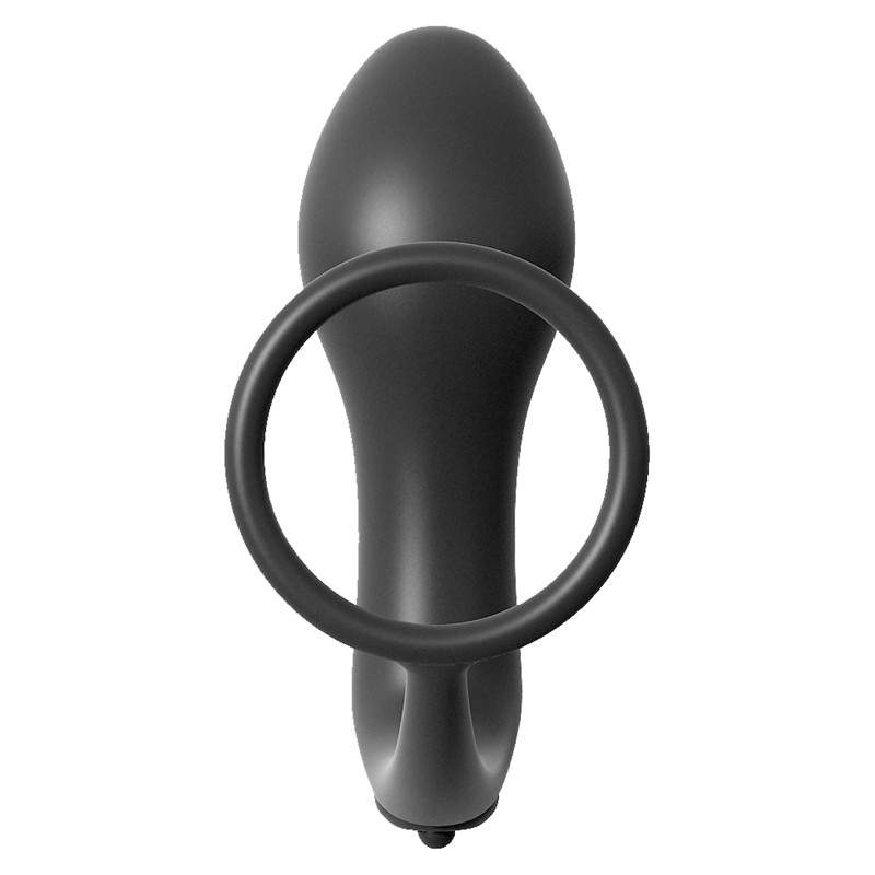 Plug-ASS GASM COCKRING PLUG BLACK